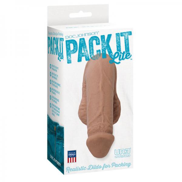 Pack It Lite Realistic Dildo Brown Sex Toy Product