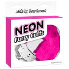 Neon Furry Cuffs - Pink Sex Toy Product