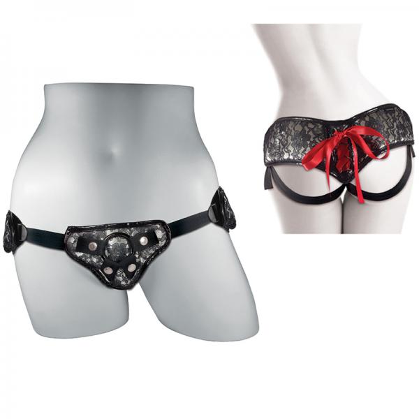 Platinum Lace Corsette Strap On O/S Harness Sex Toy Product