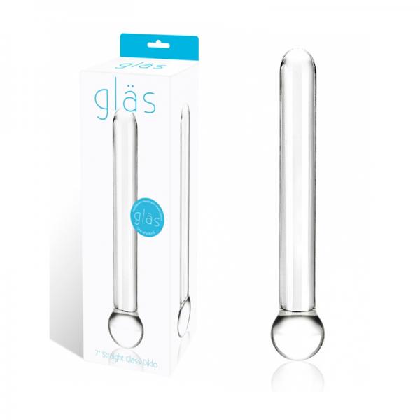 Glas 7 inches Straight Glass Dildo Clear Sex Toy Product