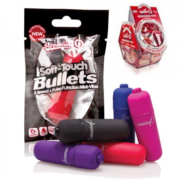 Screaming O Soft Touch Vooom Bullet Assorted Colors – Bowl Of 40
