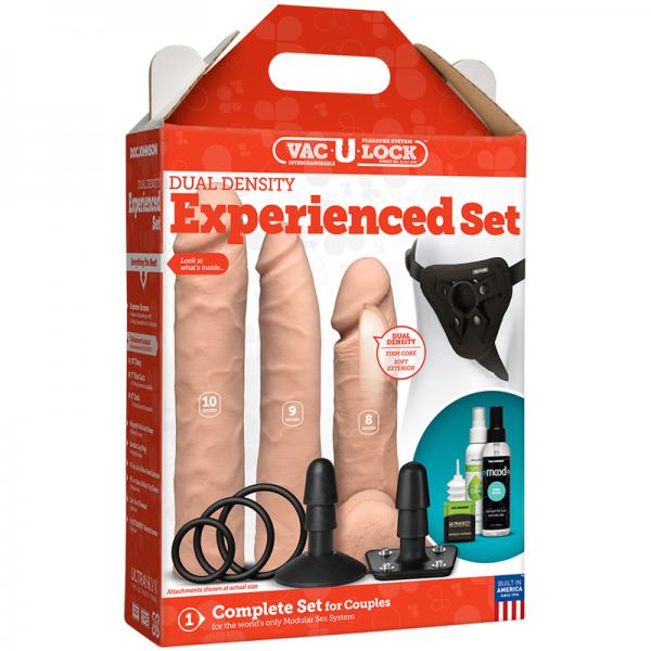 Vac-U-Lock Dual Density Experienced Set - Beige Sex Toy Product