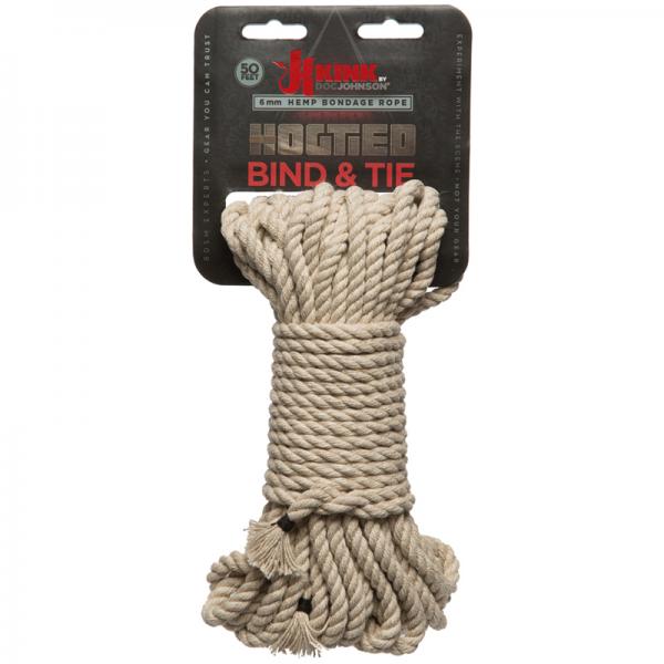 Kink Bind And Tie Hemp Bondage Rope 50 Feet Natural Sex Toy Product