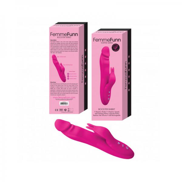 Femmefunn Booster Rabbit Vibrator Pink Sex Toy Product