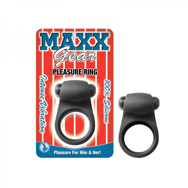 Maxx Gear Pleasure Vibrating Ring Black Sex Toy Product