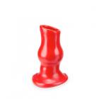 Oxballs Pig Hole Deep-1, Hollow Plug, Small, Red