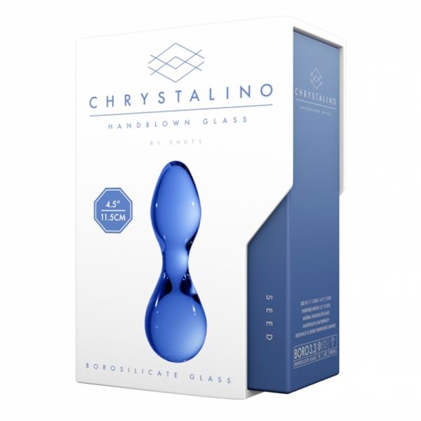 Chrystalino Seed Blue Glass Wand