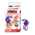 Ram Vibrating Cockring Purple Sex Toy Product