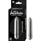 Intense Orgasm Bullet 10 Function Waterproof Silver Sex Toy Product