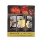 Earthly Body Edible Massage Oil Gift Set: 2oz Mango,2oz Banana & 2oz Pineapple Sex Toy Product