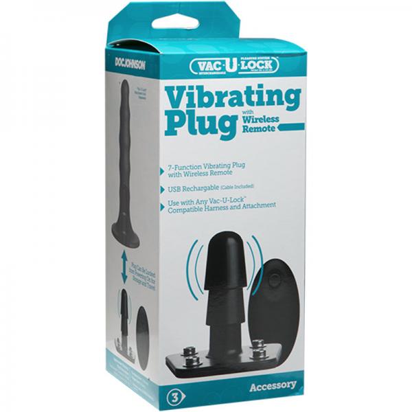 Vac-U-Lock Vibrating Plug with Wireless Remote Sex Toy Product