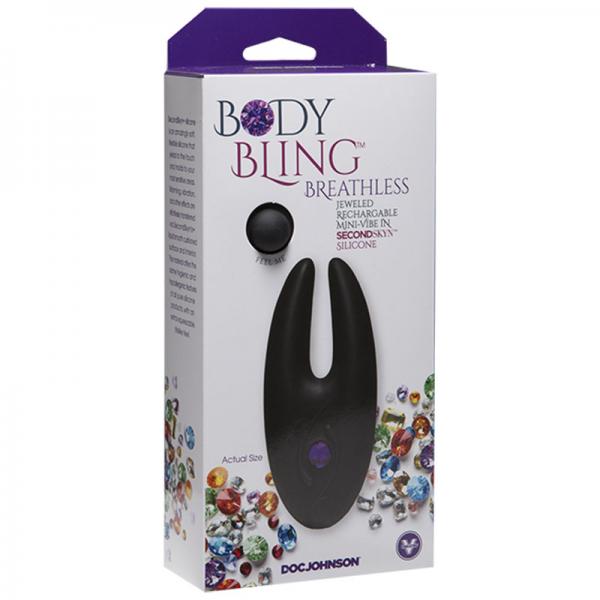 Body Bling Clit Cuddler Mini-vibe In Second Skin Silicone Purple