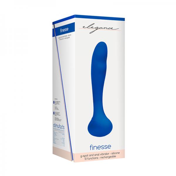 Elegance Rechargeable G-spot Vibrator – Blue