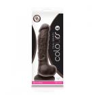 Colours - Dual Density - 8in Dildo - Dark Brown Sex Toy Product