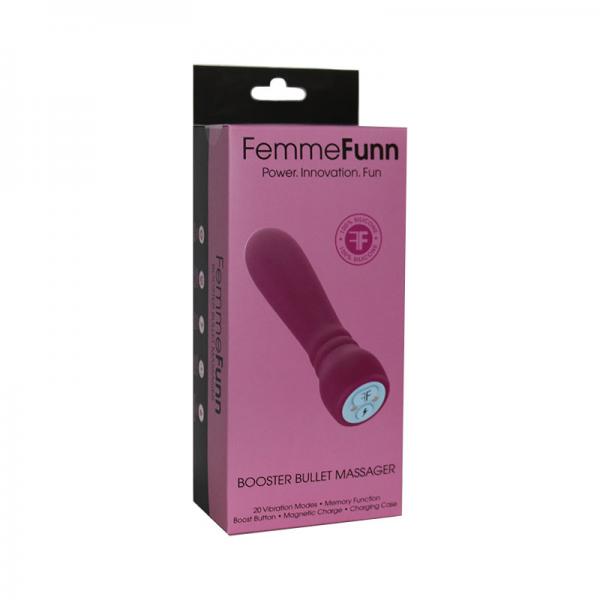 Femmefunn Booster Bullet Silicone 20 Function Fuchsia