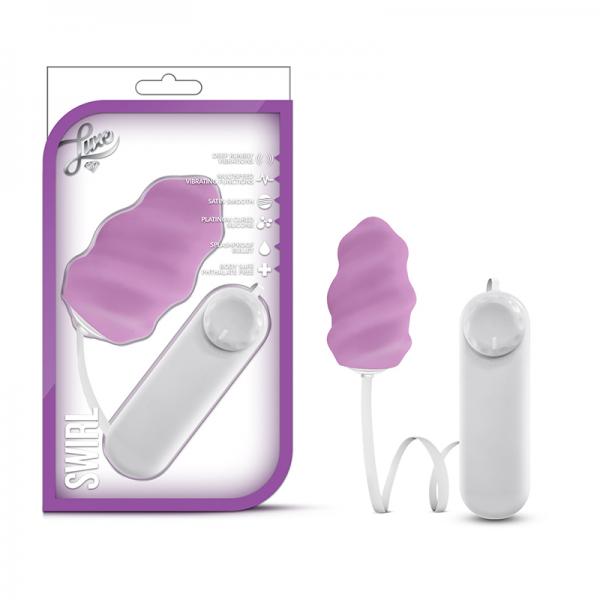 Luxe Swirl Bullet Vibrator With Sleeve Purple Sex Toy Product