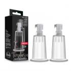 Temptasia - Nipple Pumping Cylinders - Set Of 2 (1in Diameter) - Clear Sex Toy Product