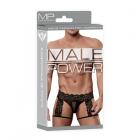 Male Power Scandal Lace Gstr Gart Shrt Blk S/m Sex Toy Product