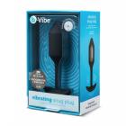 B-vibe Snug Plug Vibrating Medium Black Sex Toy Product