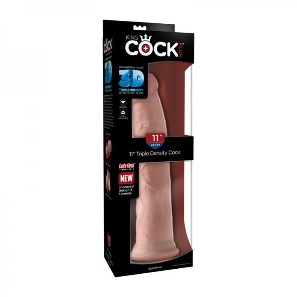 King Cock Triple Density 11 inches Dildo Beige Sex Toy Product