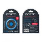 Forto F-33: 21mm 100% Liquid Silicone C-ring Med Black Sex Toy Product