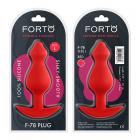 Forto F-78: Pointee 100% Silicone Plug Large Red Sex Toy Product