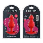 Forto F-78: Pointee 100% Silicone Plug Medium Red Sex Toy Product