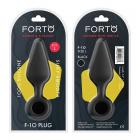 Forto F-10: Silicone Plug W/ Pull Ring Lg Black Sex Toy Product