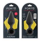 Forto F-10: Silicone Plug W/ Pull Ring Lg Black Sex Toy Product