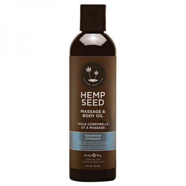 Eb Hemp Massage Oil Sunsational 8 Oz. Sex Toy Product