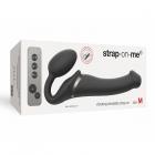 Strap-on-me Vibrating 3 Motors Strap On M - Black Sex Toy Product