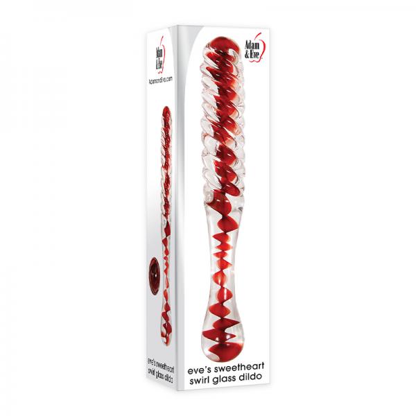 A&e Eve's Sweetheart Swirl Glass Dildo