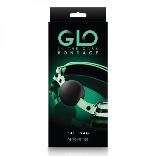 Glo Bondage Ball Gag Green