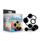 Anal Adventures Platinum - Silicone Large Anal Beads - Black Sex Toy Product