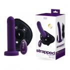 Vedo Strapped Rechargeable Vibrating Strap-on Deep Purple