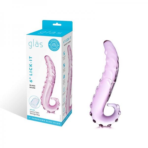 Glas 6" Lick-it Glass Dildo Sex Toy Product