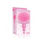 The 9's Cottontails Silicone Bunny Tail Butt Plug Beaded Pink Sex Toy Product