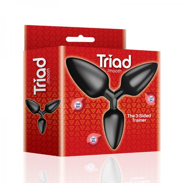 The 9's Triad 3-sided Butt Plug Smooth Sex Toy Product