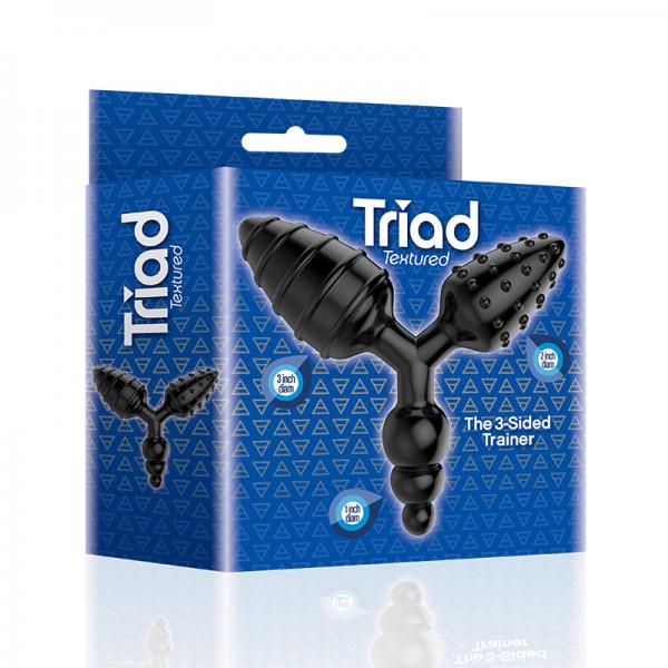 The 9's Triad 3-sided Butt Plug Textured Sex Toy Product