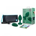 B-vibe Vibrating Jewels - Remote Control- Rechargeable - Emerald (m/l) Sex Toy Product