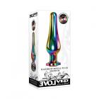 Evolved Rainbow Metal Plug Medium Sex Toy Product