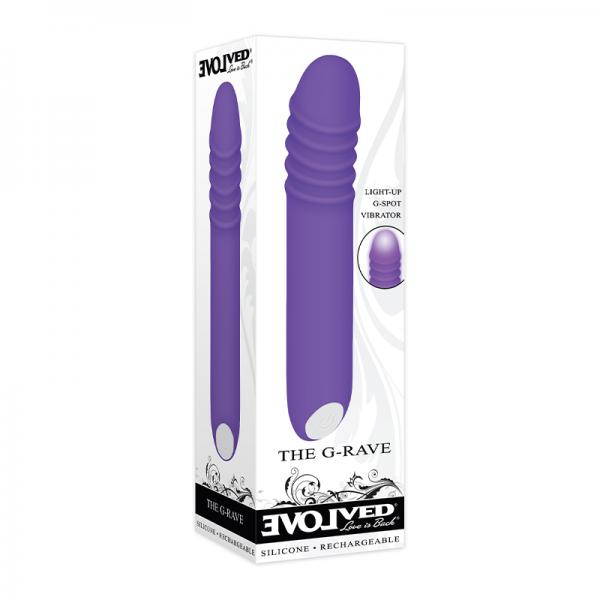 Evolved The G-rave Light-up Vibrator Purple