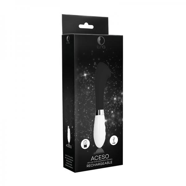 Luna Aceso Rechargeable Vibrator – Black