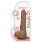 Real Rock Realistic Dildo With Balls - 9'" - 23 Cm - Mocha Sex Toy Product