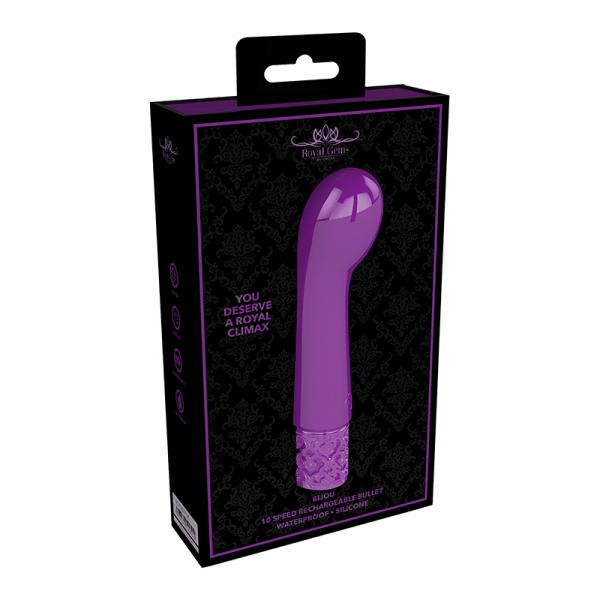 Royal Gems – Bijou – Silicone Rechargeable Bullet – Purple