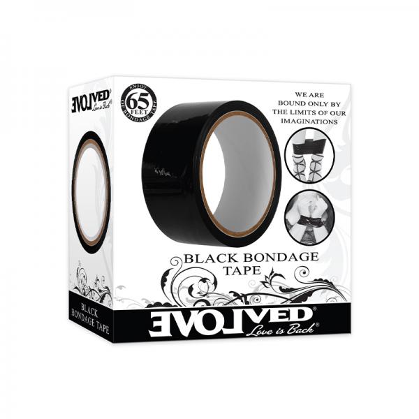 Evolved Bondage Tape 65 Ft. Black Sex Toy Product