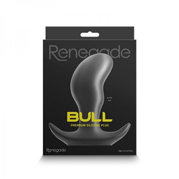 Renegade Bull Anal Plug Black Medium Sex Toy Product