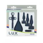 Lux Active Equip 7-piece Anal Training Kit Silicone Black Sex Toy Product