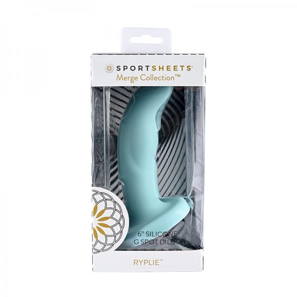 Merge Ryplie 6 In. Suction Cup G-spot Dildo Blue