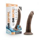 Dr. Skin Glide Self-lubricating Dildo 7.5 In. Chocolate Sex Toy Product